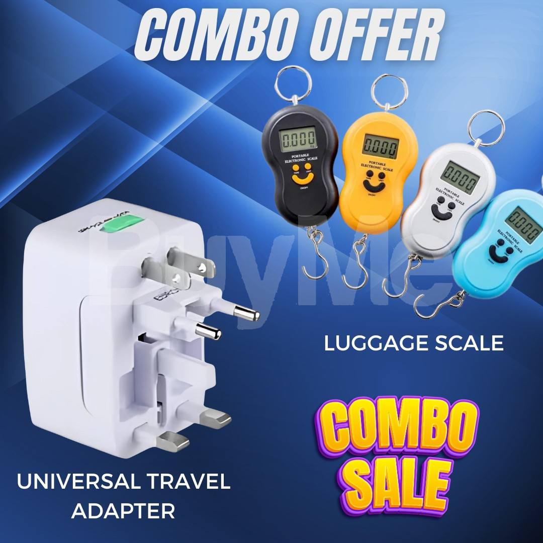 TRAVELLER COMBO PACK - UNIVERSAL TRAVEL ADAPTER