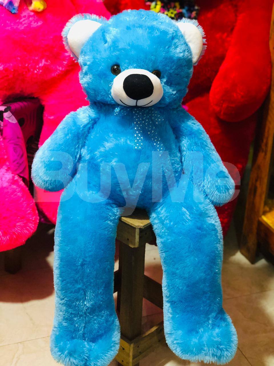 3FT TEDDY BEAR - BLUE