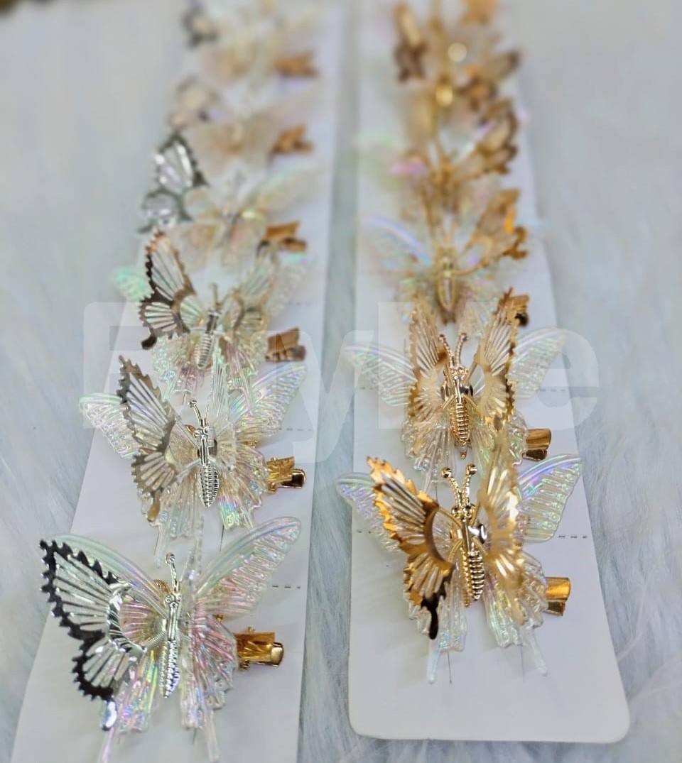 BUTTERFLY DESIGN HAIR CLIPS