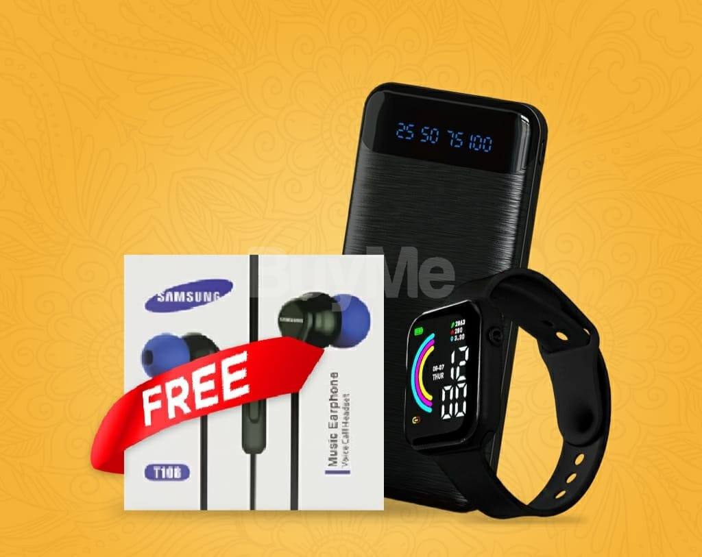 MX-PB41 POWER BANK AND FREE LED RAINBOW WATCH AND SAMSUNG T108 EARPHONE