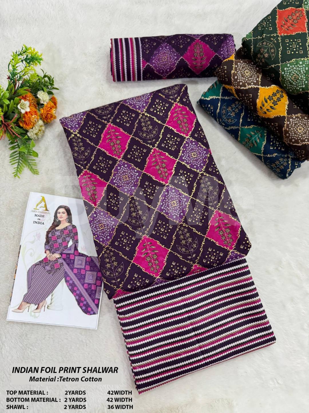 INDIAN SALWAR KIT - PURPLE