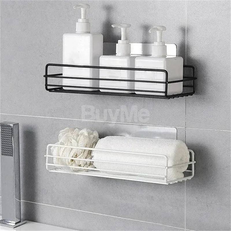 SELF ADHESIVE METAL BATHROOM RACK