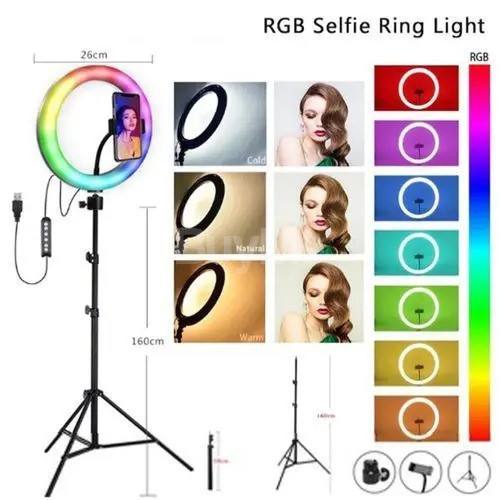 RGB LED RING LIGHT WITH STAND - MJ26