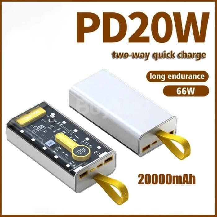 SUPER FAST CHARGING 66 W PD 20000 MAH POWER BANK