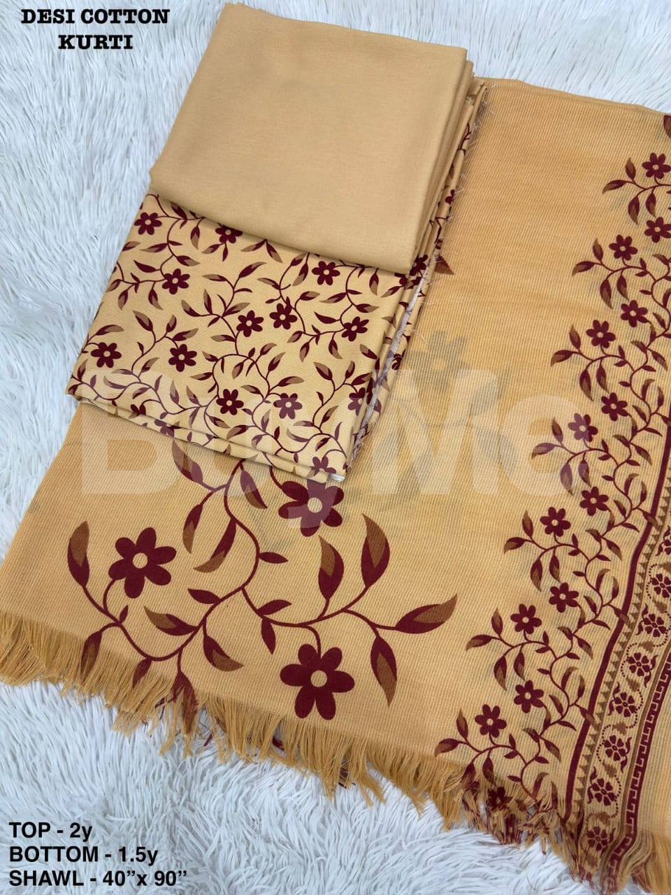 DESI COTTON KURTI SET