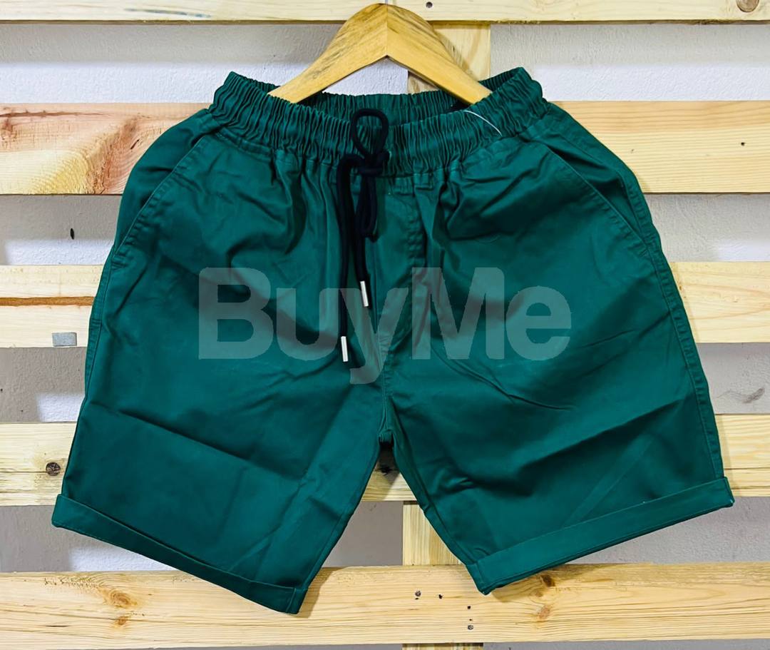 COTTON FABRIC SHORT - GREEN