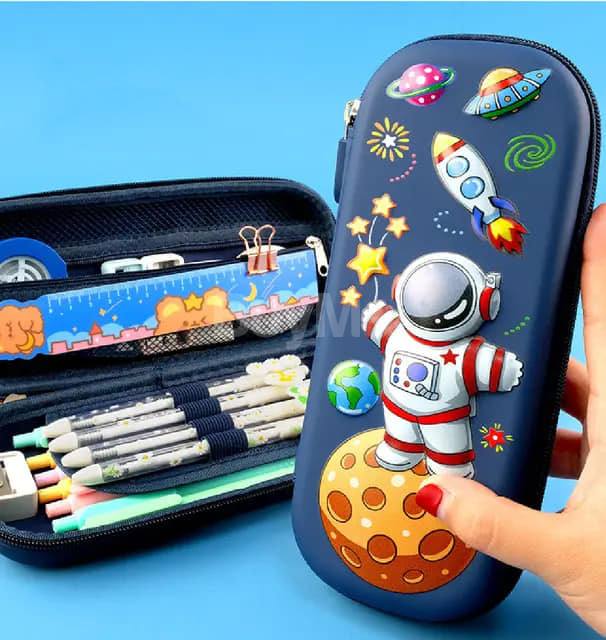 WATERPROOF PENCIL CASE 3D HARD ZIPPER STATIONERY