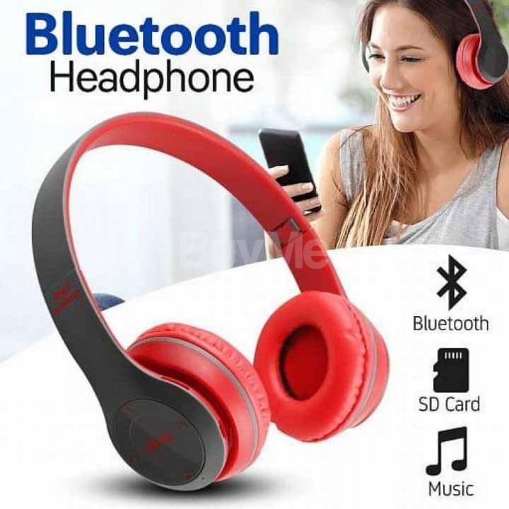 BLUETOOTH HEADPHONE RED COLOUR