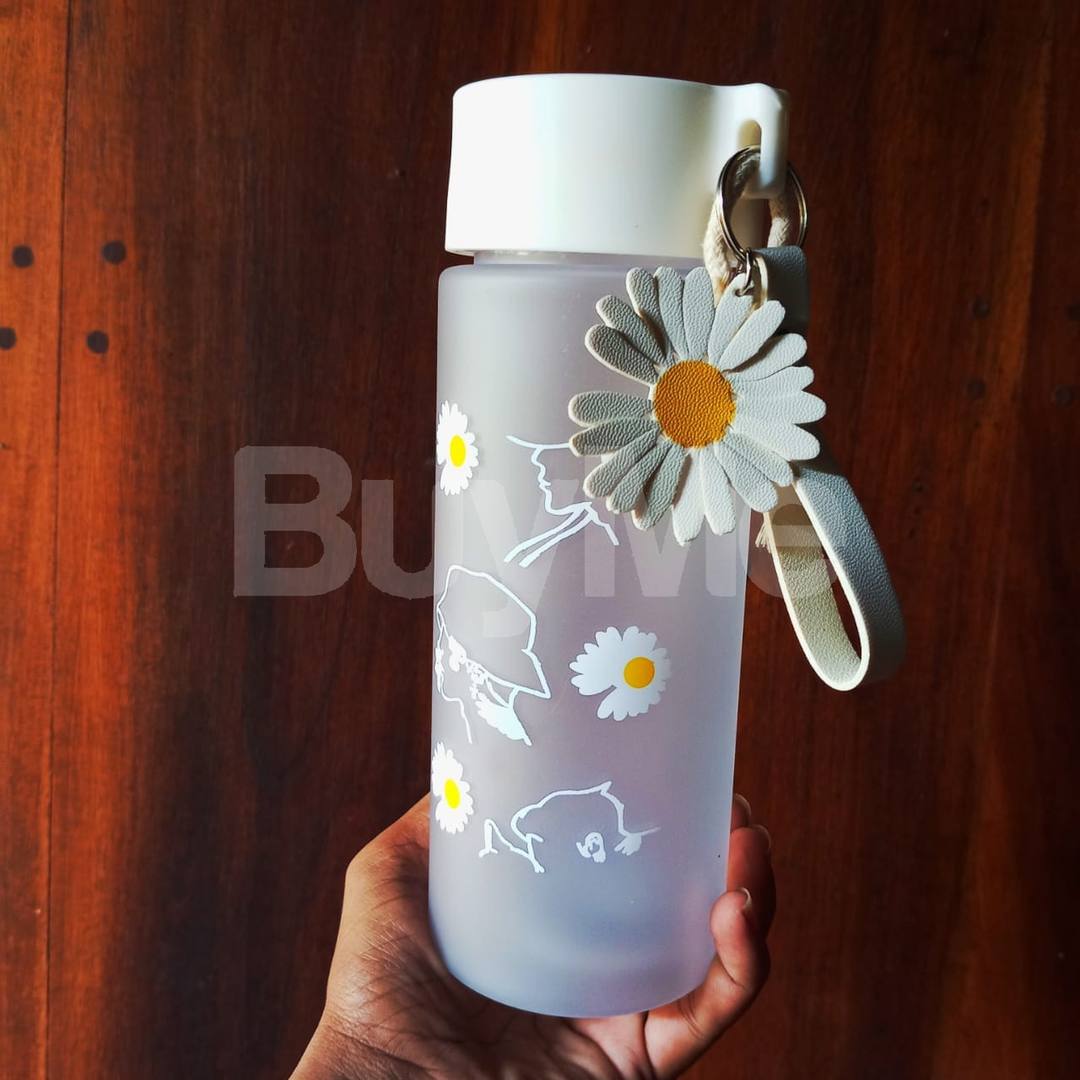 DESI SUNFLOWER BOTTLE WITH KEY TAG