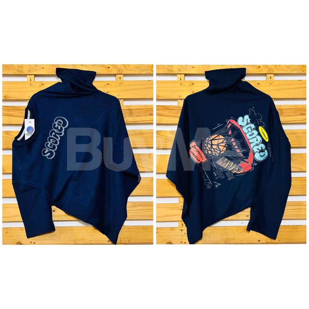 OVER SIZE T SHIRT - BLUE