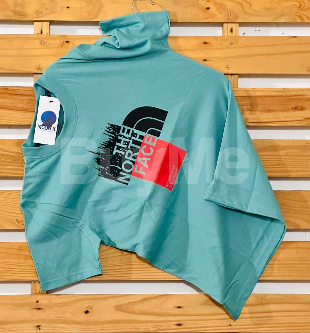 CREW NECK TSHIRT (PREMIUM QUALITY) - GREEN BLUE