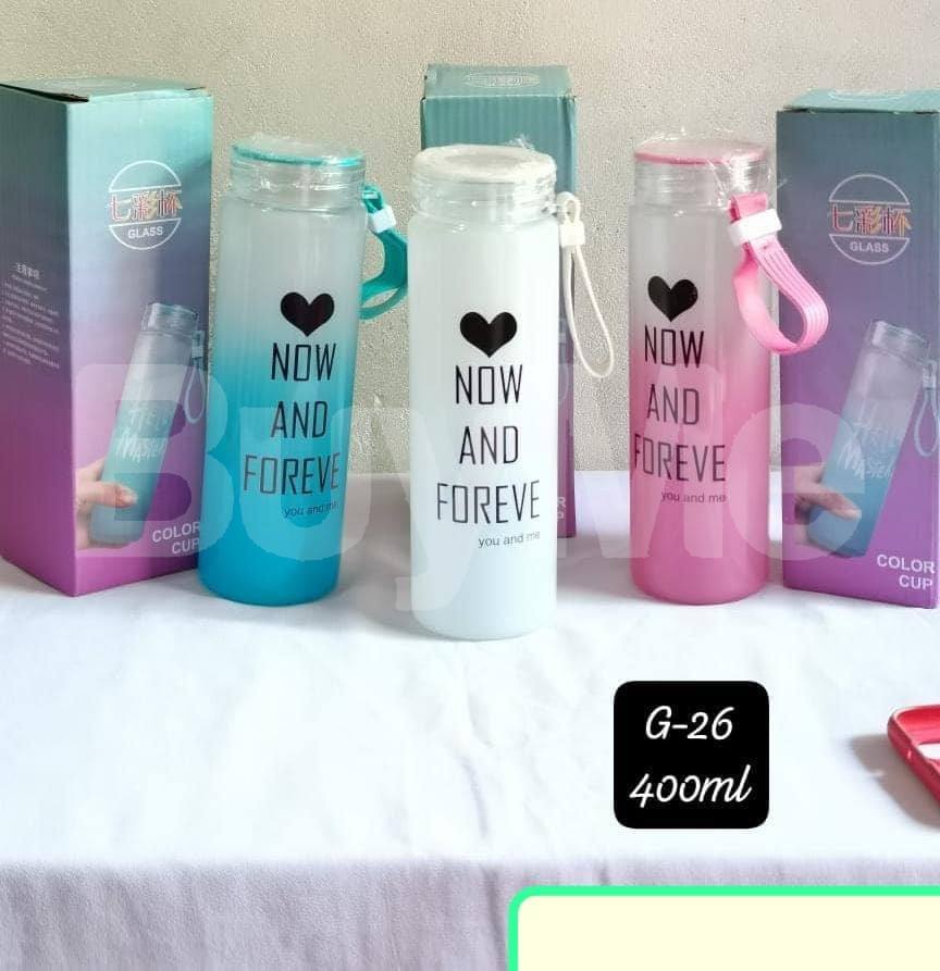 400ML GLASS WATER BOTTLE