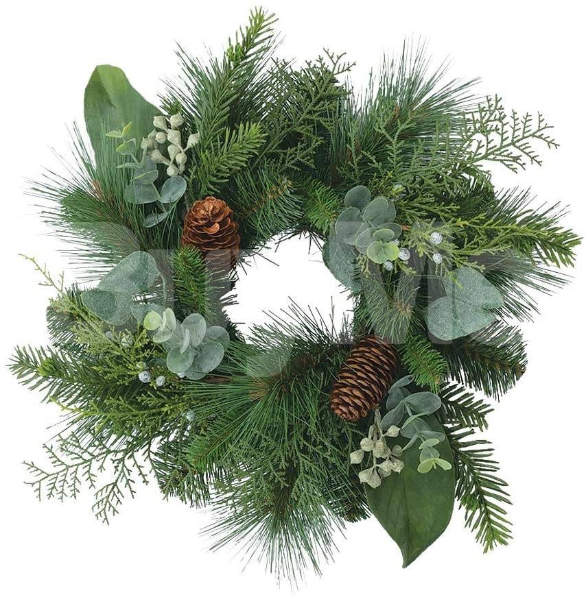 CHRISTMAS RING WITH PINE CONES