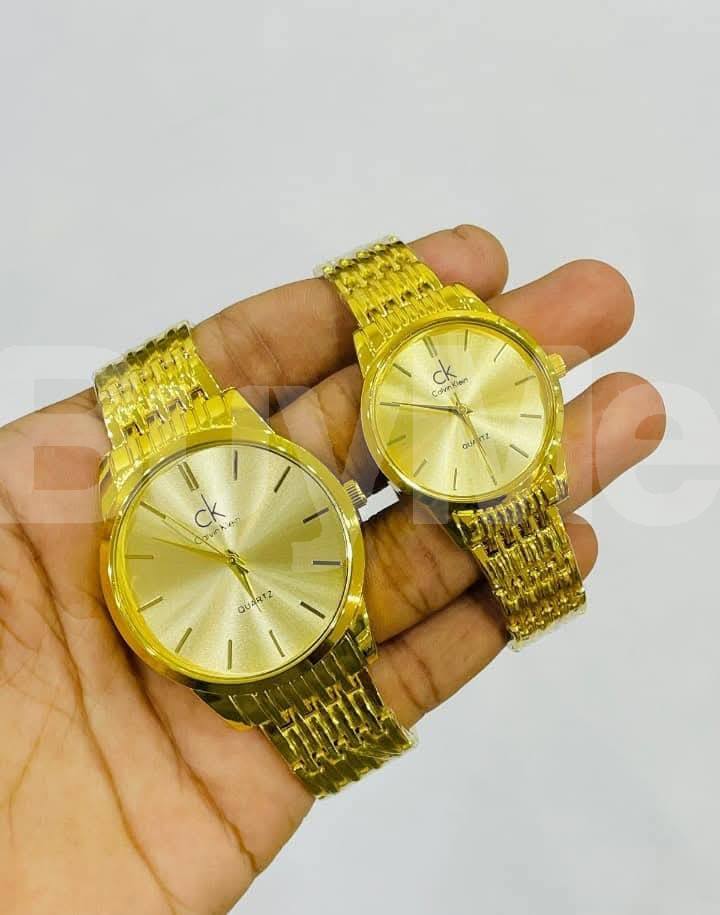 COUPLE WATCH - FULLY GOLD COLOUR