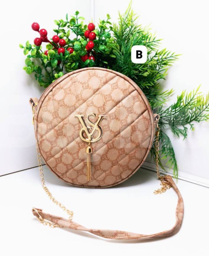 LADIES LIGHT BROWN SIDE BAG