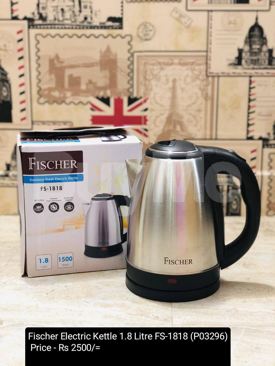 FISCHER ELECTRIC KETTLE 1.8 LITRE FS-1818