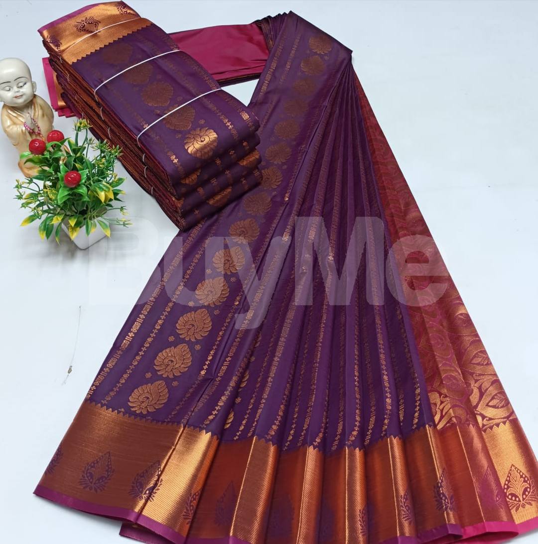 SAMUTHRIKA SILK SAREE - PURPLE