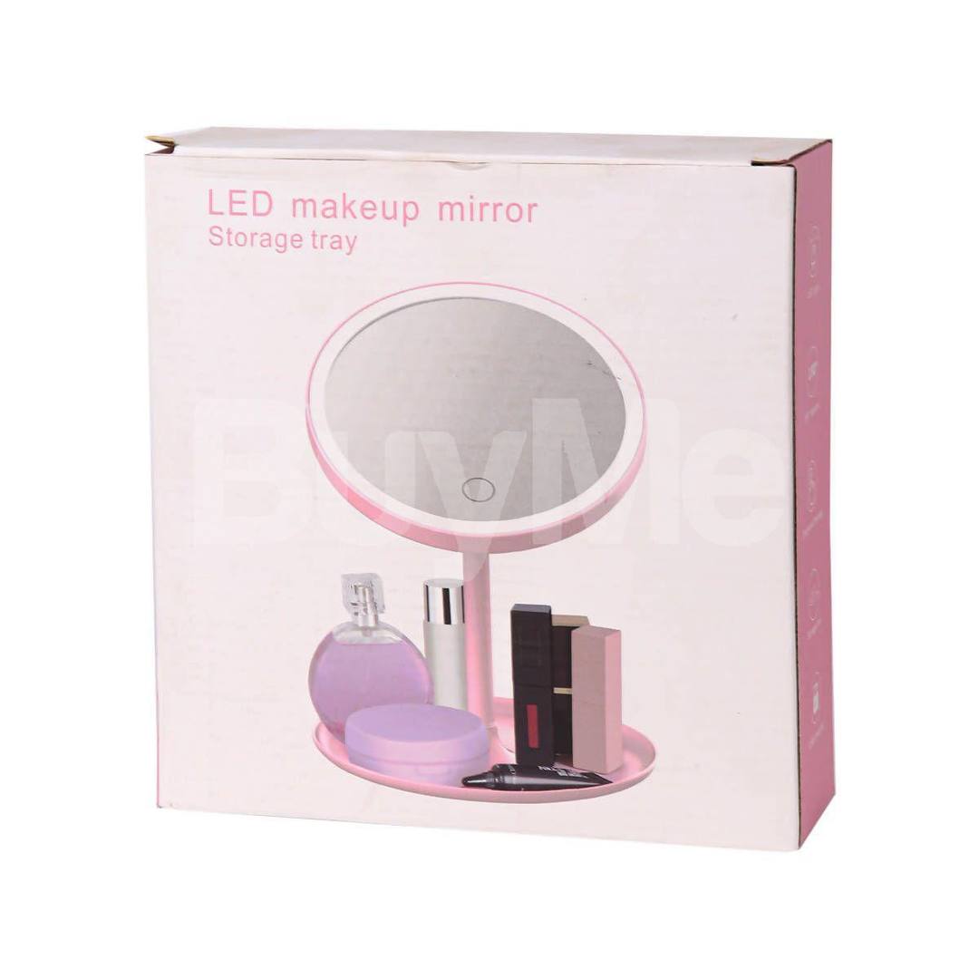 LED MAKEUP MIRROR AND STORAGE TRAY