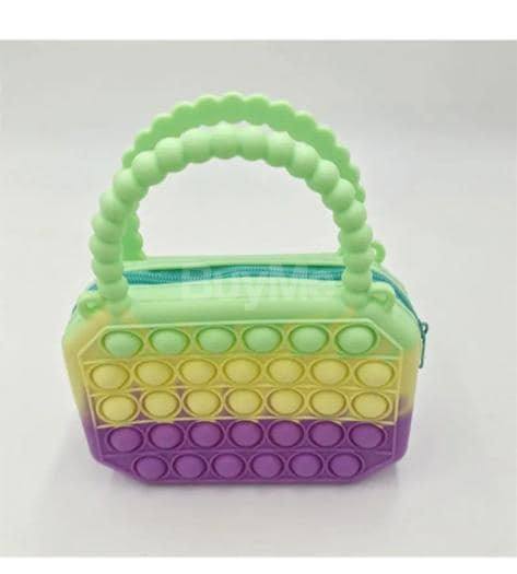 POPIT CUTE SOFT SILICONE HANDBAG WITH SHOULDER BELT