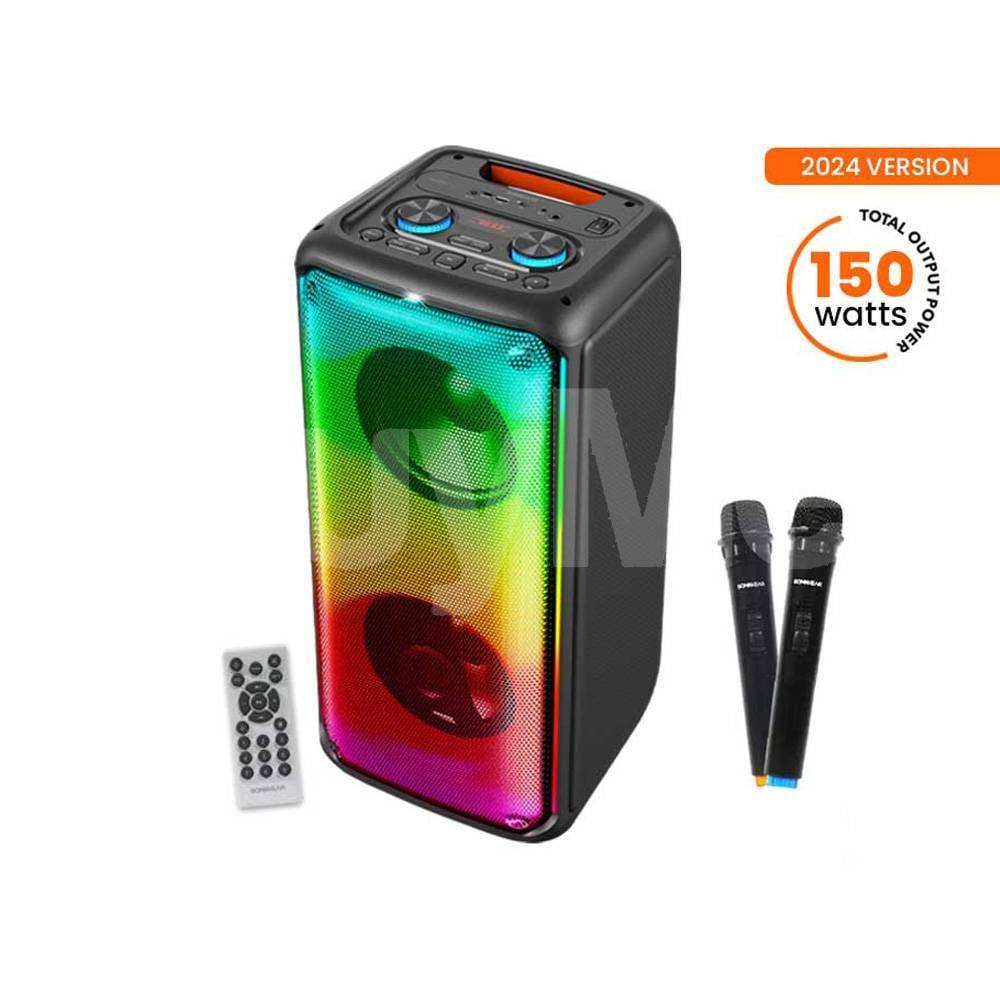 SONICGEAR BLUETOOTH PORTABLE SPEAKER WITH 2 WIRELESS MIC