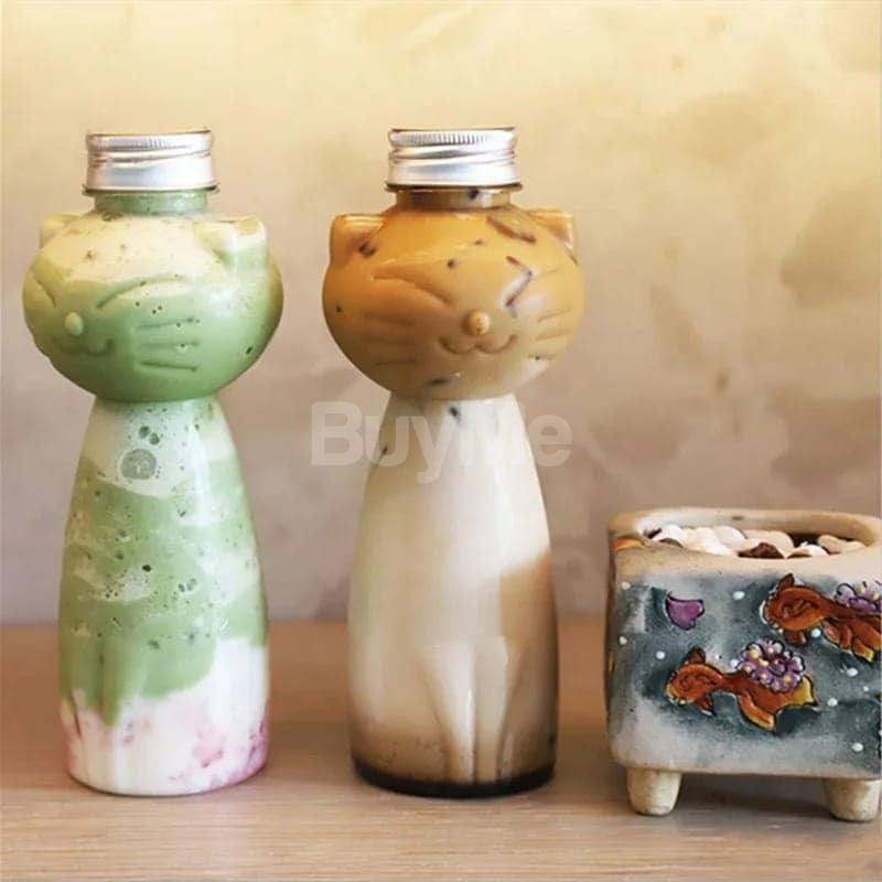 TRANSPARENT CAT BOTTLE 500ML