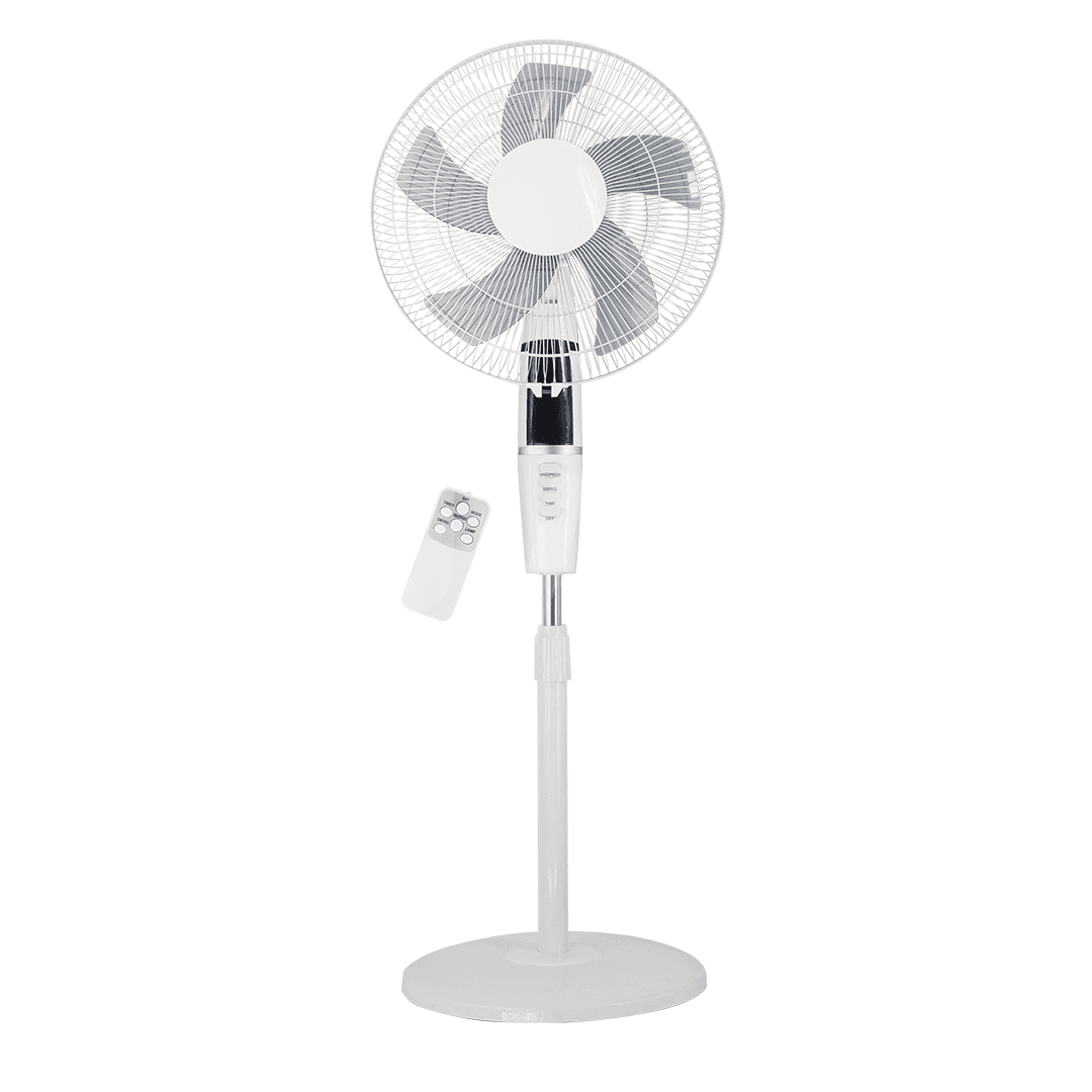 WIPRO STAND FAN WITH REMOTE [5 BLADES/60W/16″]