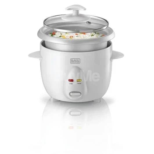 BLACK AND DECKER 0.6L AUTOMATIC RICE COOKER WITH GLASS LID