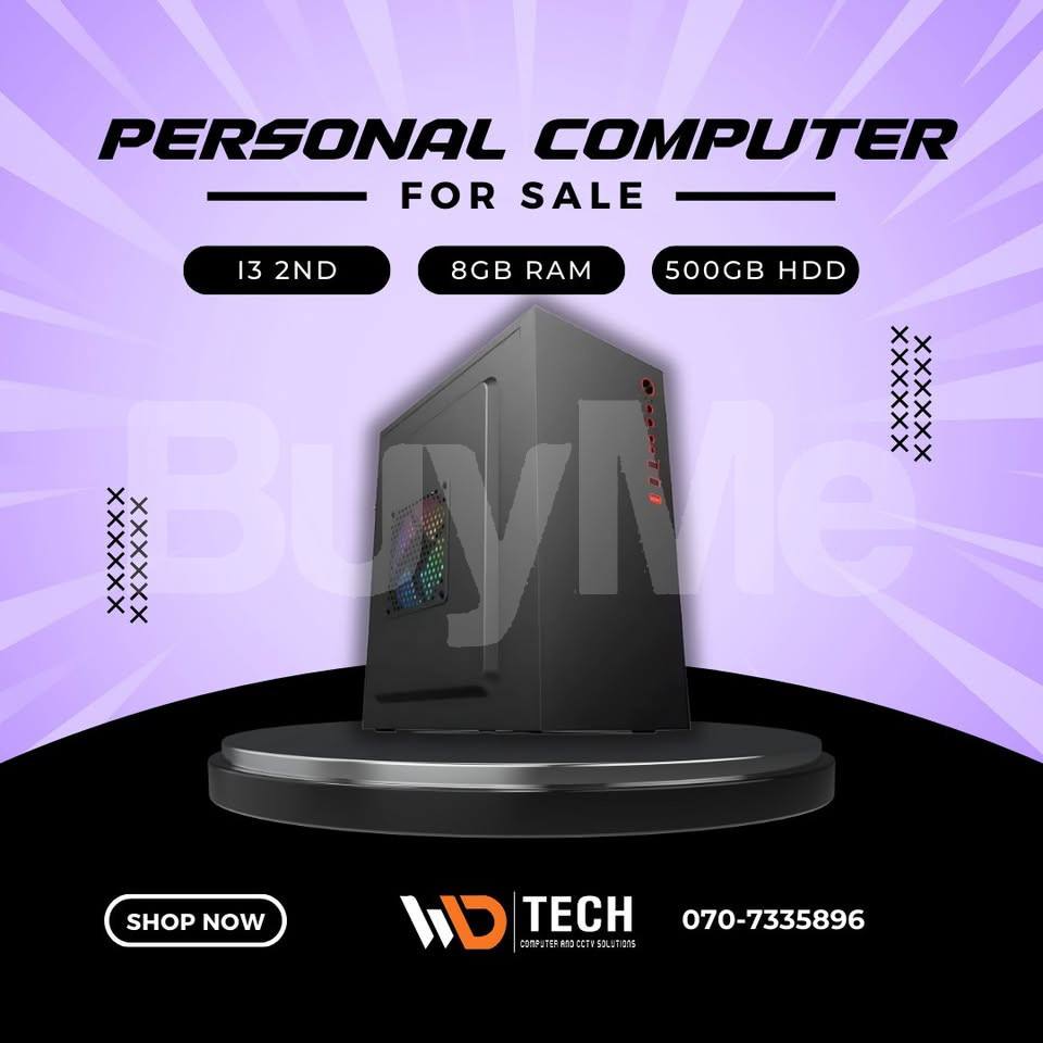 PERSONAL COMPUTER I3 2ND GEN 8GB RAM 500GB HDD