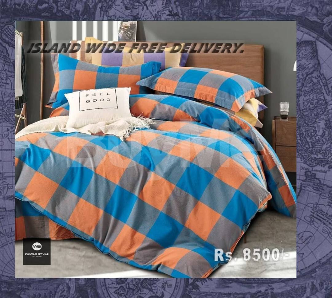 100% COTTON YARN DYED FABRIC BEDSHEET SET