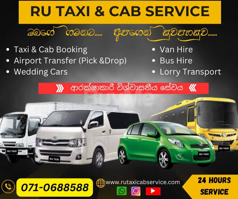 TAXI CAB LORRY BUS VAN FOR HIRE SERVICE NUGEGODA