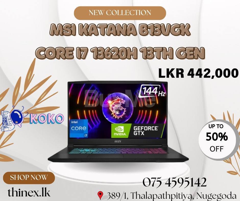 MSI KATANA B13VGK CORE I7 13620H 13TH GEN
