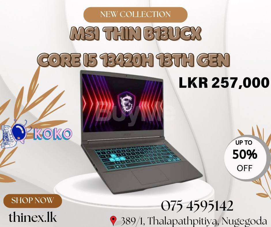 MSI THIN B13UCX CORE I5 13420H 13TH GEN