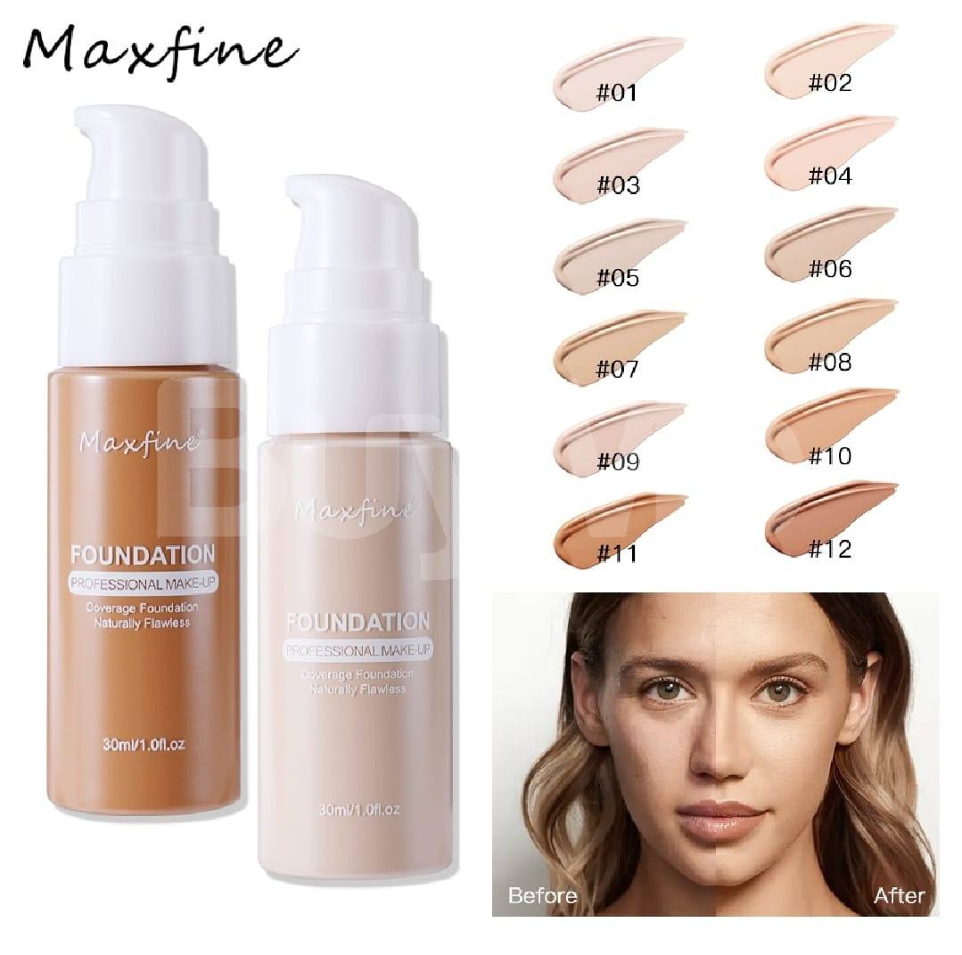 MAXFINE 12 COLOUR LIQUID FOUNDATION FOAM