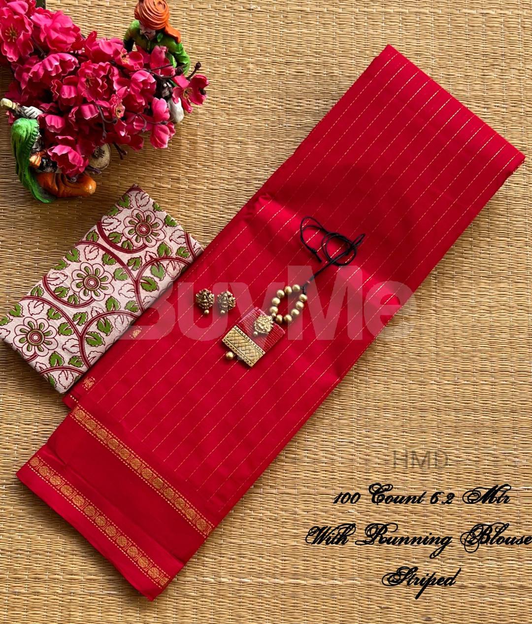 100 COUNT PLAIN SAREE