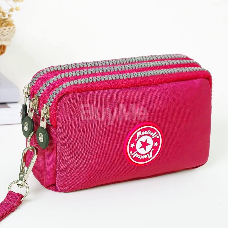 THICKENED THREE-LAYER LONG ZIPPER POCKET PURSE