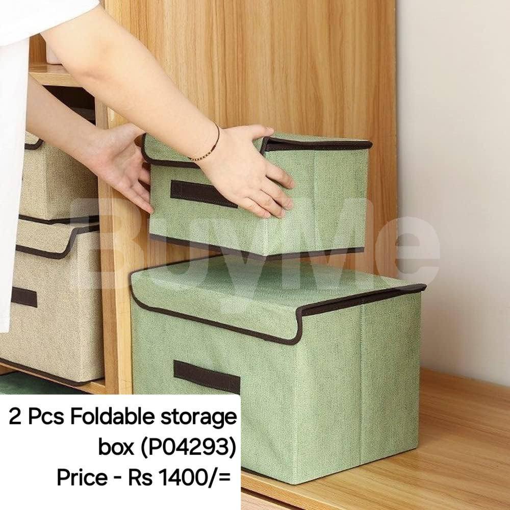 2PCS FOLDABLE STORAGE BOX