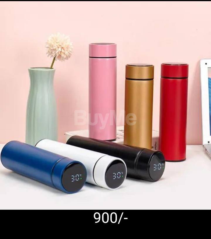 STAINLESS STEEL WATER BOTTLE WITH LED TEMPERATURE DISPLAY