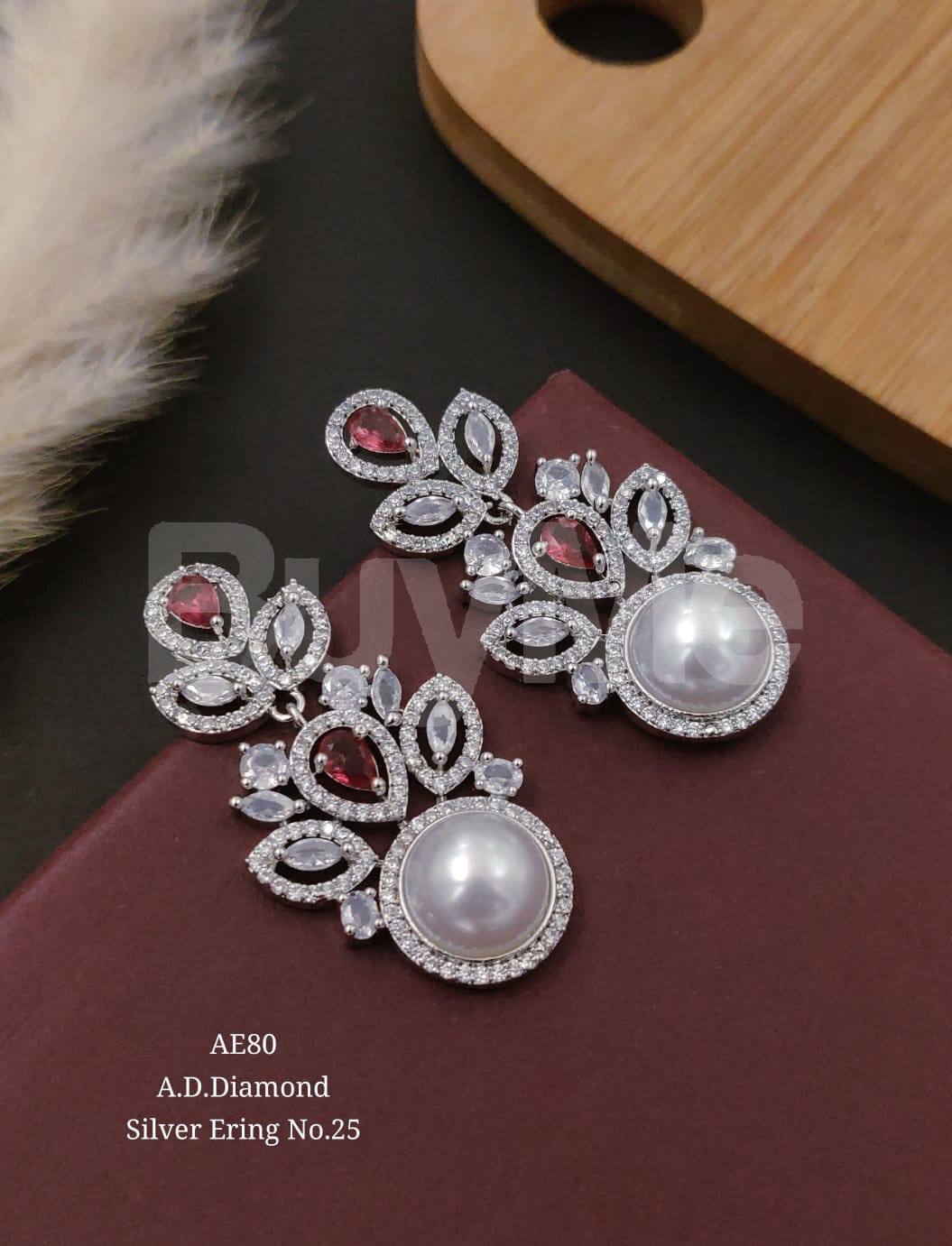 AD DIAMOND SILVER EARRING