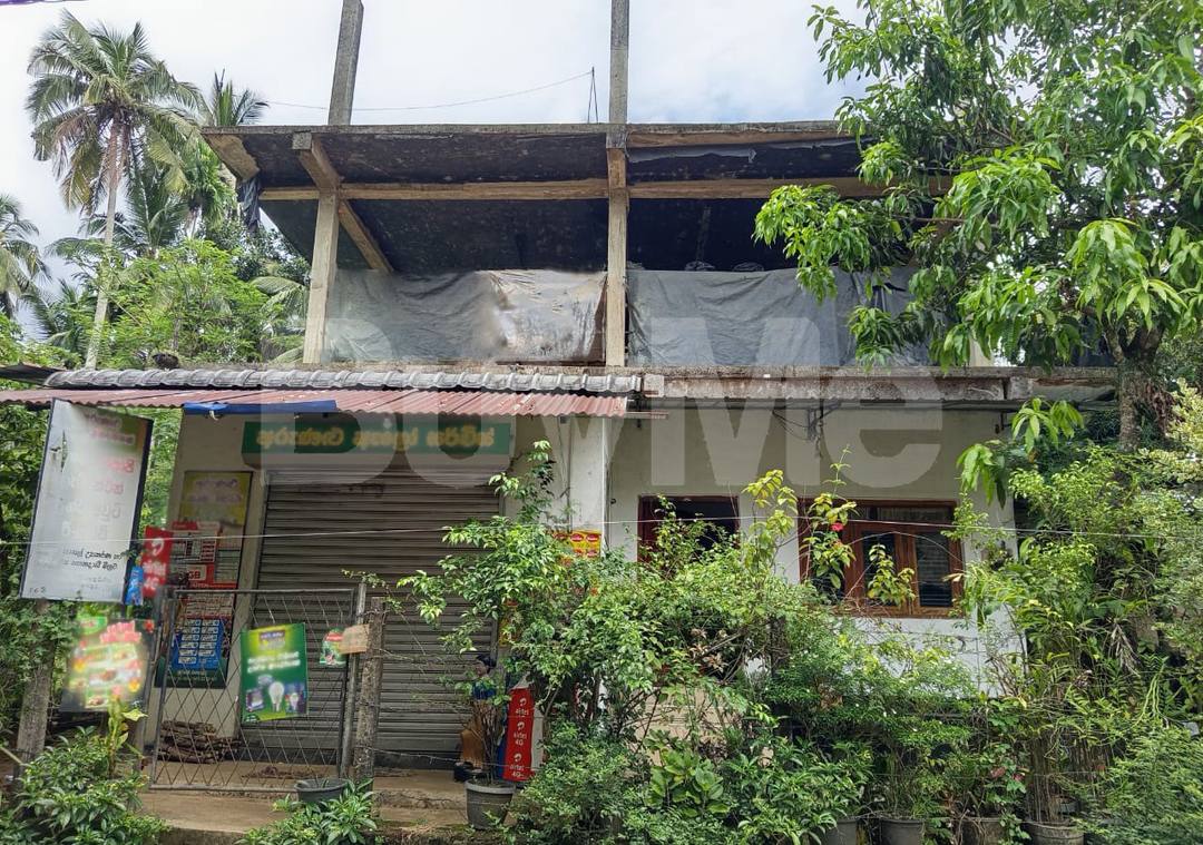 LAND WITH 3-STORY HOUSE & SHOP FOR A BUSINESS FOR SALE IN RATNAPURA, MUWAGAMA