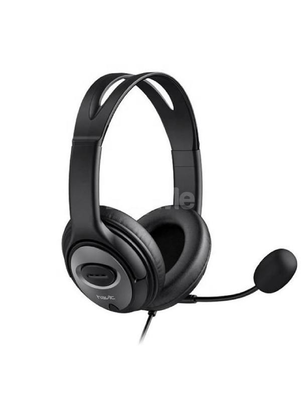 HAVIT H206D 3.5MM DOUBLE PLUG STEREO WITH MIC HEADSET