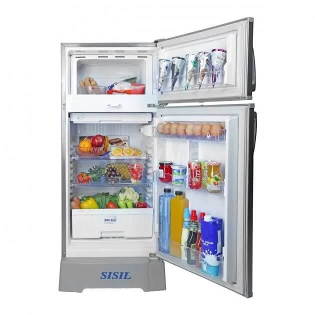 SISIL ECO REFRIGERATOR – 2 DOORS, 185L (SILVER)