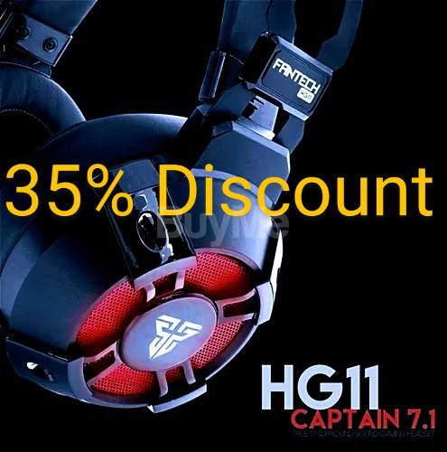 FANTECH HG11 CAPTAIN 7.1 GAMING HEADSET – RGB SURROUND SOUND 🎮