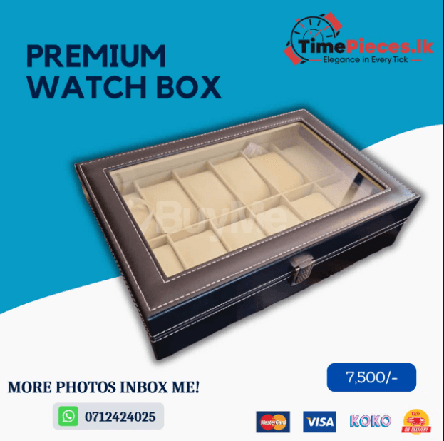 PREMIUM WATCH BOX - 12 SLOTS