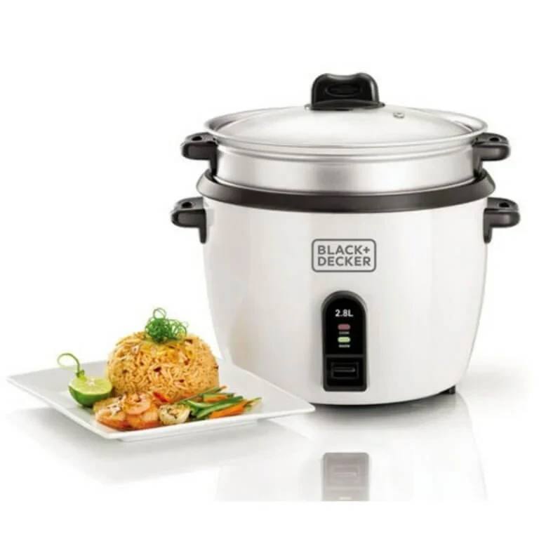 BLACK+DECKER 2.8L NON-STICK RICE COOKER WITH GLASS LID