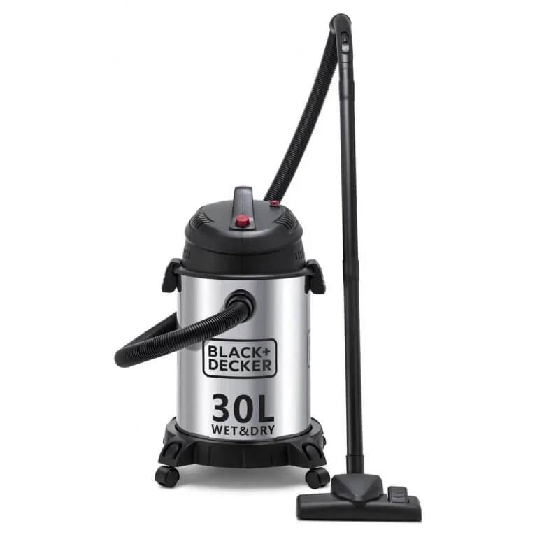 BLACK+DECKER 30L WET & DRY DRUM VACUUM CLEANER 1400W (STAINLESS STEEL TANK)