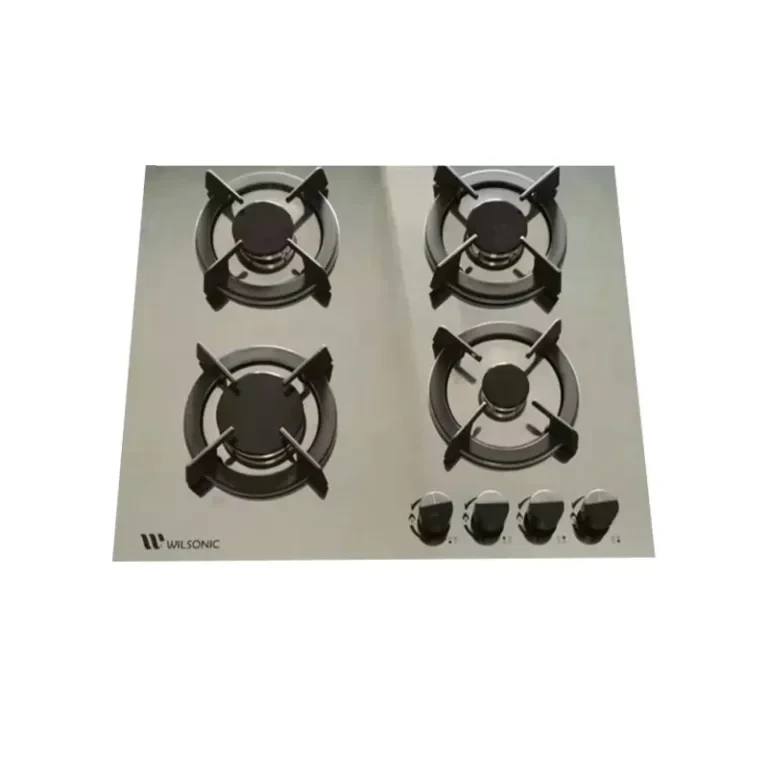 WILSONIC 4 BURNER COOKER MIRROR GLASS GAS TOP HOB-8004MR