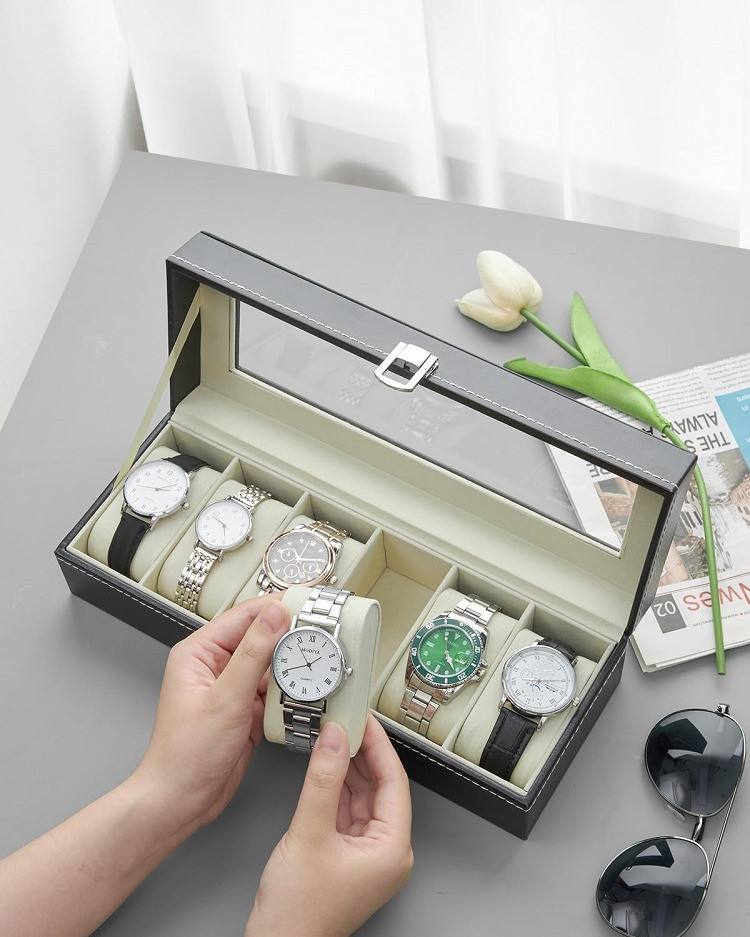 6 SLOT WATCH STORAGE BOX - LD-1021 (P05759)