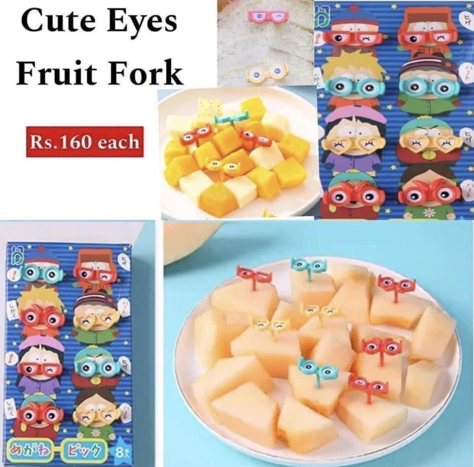 CUTE EYES FRUIT FORK