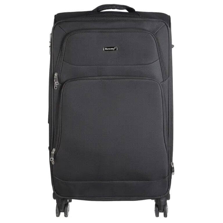 NAEROUG TEXTILE TROLLEY TRAVEL BAG, 28INCH BLACK – N516-28