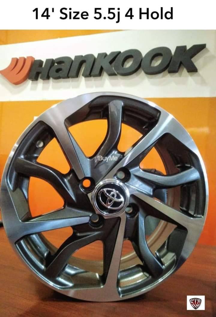 14'' INCH - 4 HOLD ALLOY WHEEL